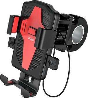 Hoco Flying One-Touch Universele Telefoonhouder Zwart/Rood