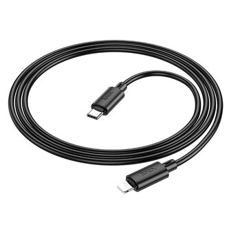 iPhone XR - Lightning Kabel naar Type C (1 Meter) &amp;amp; Dual Stekker (N28) - 20W - Zwart