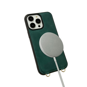 iPhone 14 Pro Max Emerald Green - Magsafe 2 in 1 met Koord