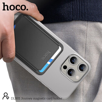 Hoco DKB01 MagSafe Wallet - Zwart