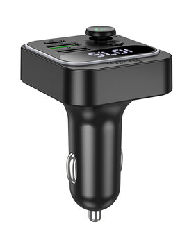 Hoco Bluetooth FM Transmitter - Auto Lader USB-C &amp;amp; USB-A 38W