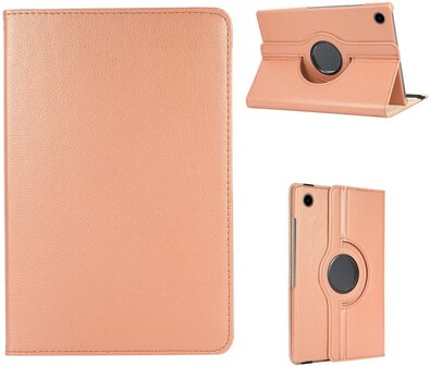 Samsung Tab A9 - Rosegoud - Draaibare Case