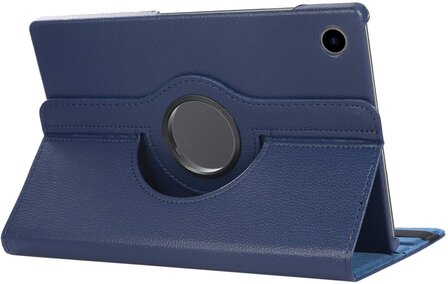 Samsung Tab A9 - Donker Blauw - Draaibare Case