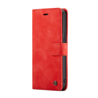 iPhone 15 Pro Crimson Red - 2 in 1 Book Case