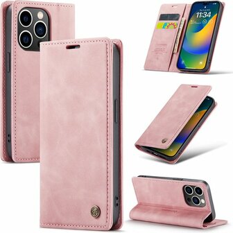 iPhone 14 Pro Max Pale Pink - Book Case