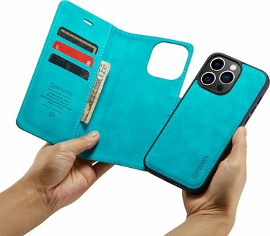 iPhone 14 Pro Max Azure Blue - 2 in 1 Book Case