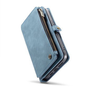 iPhone 15 Pro Max Aqua Blue - MagSafe Book Case met Rits