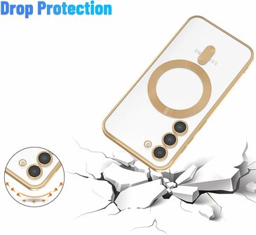 Samsung S24 Plus Goud - TPU Back Cover - Geschikt voor Magsafe