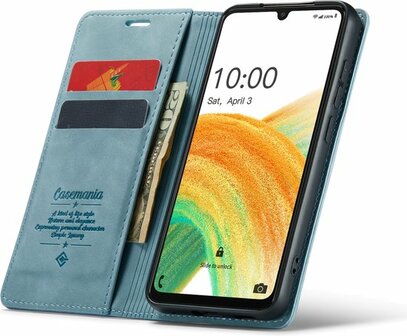 Oppo A17 Aqua Blue - Book Case