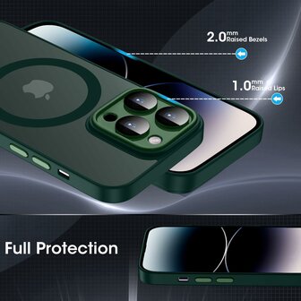 iPhone 12 Pro - Groen - Matte Armor - Geschikt voor MagSafe