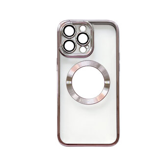 iPhone 15 Pro Max Roze - TPU Back Cover - Geschikt voor Magsafe