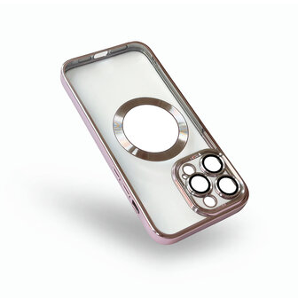 iPhone 15 Pro Max Roze - TPU Back Cover - Geschikt voor Magsafe