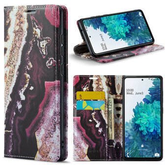 Samsung A53 Magenta Eudialyte - Marmer Book Case