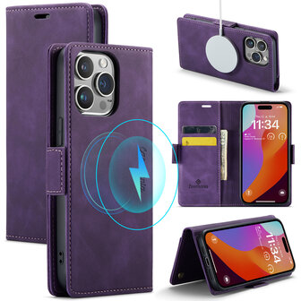 iPhone 15 Pro Max Deep Purple - MagSafe Book Case