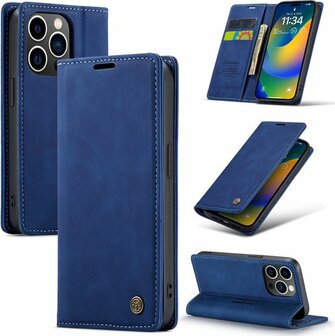 iPhone 14 Pro Max Navy Blue - Book Case