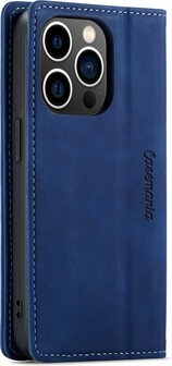 iPhone 14 Pro Max Navy Blue - Book Case