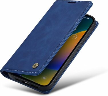 iPhone 14 Pro Max Navy Blue - Book Case