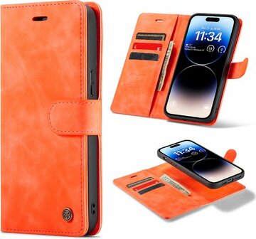 iPhone 14 Pro Max Topaz Orange - 2 in 1 Book Case