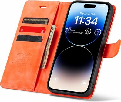 iPhone 14 Pro Max Topaz Orange - 2 in 1 Book Case