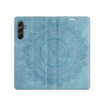 Samsung S24 Plus Aqua Blue - Mandala Book Case