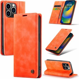 iPhone 14 Pro Max Topaz Orange - Book Case