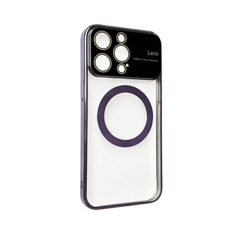 iPhone 15 Pro Max Paars - MagSafe TPU Back Cover - Camera Protector