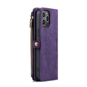 iPhone 15 Pro Deep Purple - MagSafe Book Case met Rits