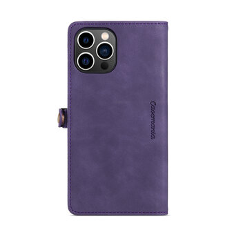 iPhone 15 Pro Deep Purple - MagSafe Book Case met Rits