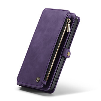 iPhone 15 Pro Deep Purple - MagSafe Book Case met Rits