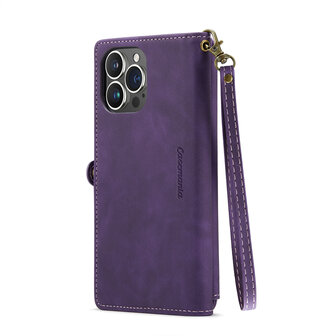 iPhone 15 Pro Deep Purple - MagSafe Book Case met Rits