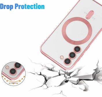 Samsung S24 Plus Roze - TPU Back Cover - Geschikt voor Magsafe