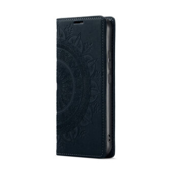 Samsung A15 - Charcoal Gray - Mandala Book Case