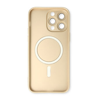 iPhone 15 Pro Goud - MagSafe Matte TPU