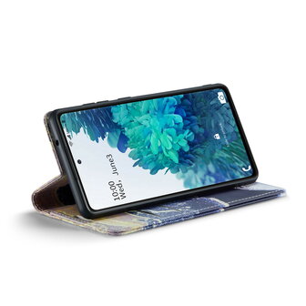 Samsung A53 Blue Sodalite - Marmer Book Case