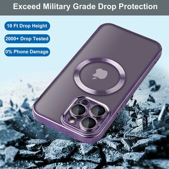 iPhone 15 Pro Max Paars - TPU Back Cover - Geschikt voor Magsafe