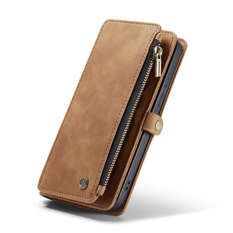 iPhone 15 Pro Max Sienna Brown - MagSafe Book Case met Rits