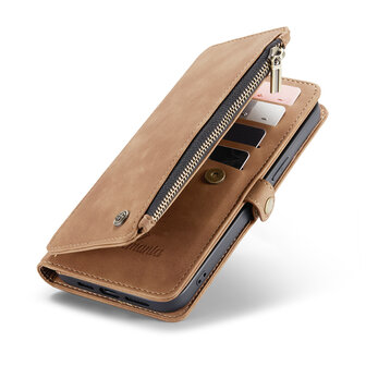 iPhone 15 Pro Max Sienna Brown - MagSafe Book Case met Rits