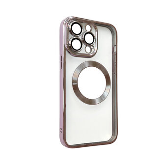 iPhone 15 Pro Roze - TPU Back Cover - Geschikt voor Magsafe