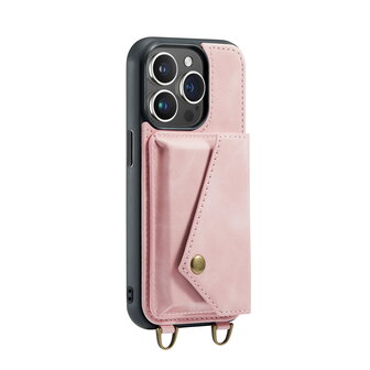 iPhone 15 Pro Pale Pink - Back Cover met Koord