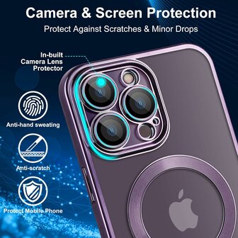 iPhone 15 Pro Paars - TPU Back Cover - Geschikt voor Magsafe