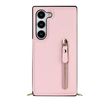 Samsung S24 Plus Roze - Back Cover met Koord