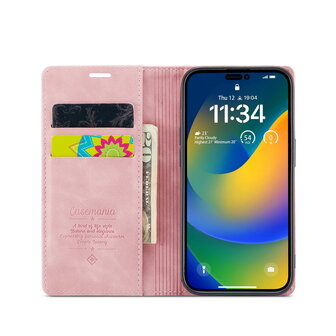 iPhone 15 Pro Pale Pink - Book Case