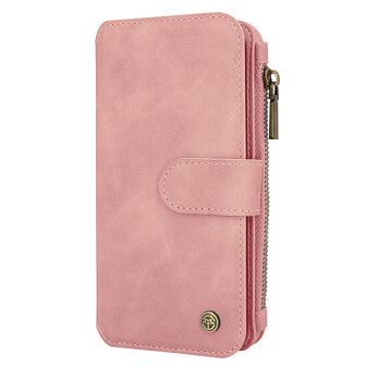 Samsung S24 Plus Pale Pink - 2 in 1 Book Case met Rits