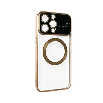 iPhone 15 Pro Max Goud - MagSafe TPU Back Cover - Camera Protector