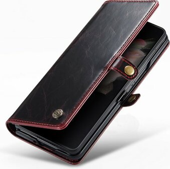 Samsung Z Fold 3 Crimson Red - Book Case