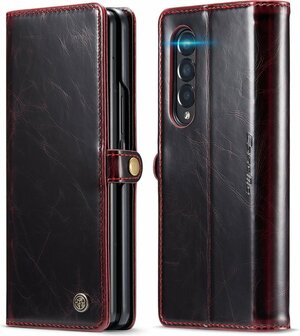 Samsung Z Fold 3 Crimson Red - Book Case