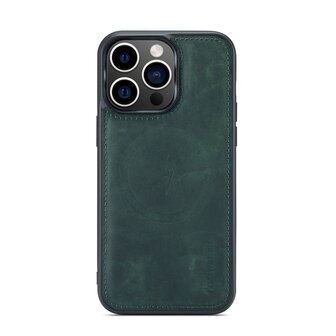 iPhone 15 Pro Max - Emerald Green - 2 in 1 Lederen MagSafe Case