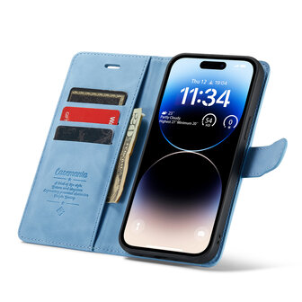 iPhone 15 Pro Sky Blue - 2 in 1 Book Case