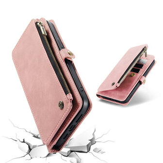 iPhone 15 Pro Pale Pink - MagSafe Book Case met Rits