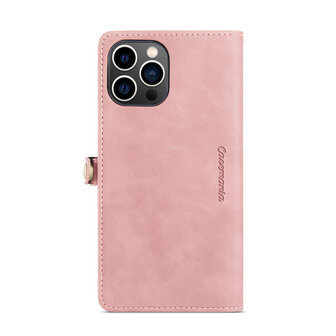 iPhone 15 Pro Pale Pink - MagSafe Book Case met Rits